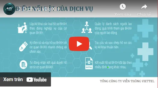 Phần mềm Bảo Hiểm Xã Hội vBHXH Viettel