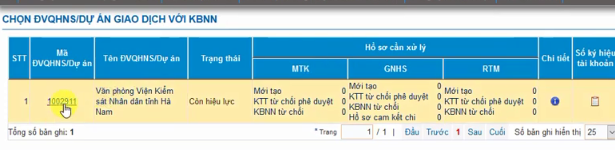  KTV thực hiện kê khai thông tin hồ sơ đăng ký thay đổi